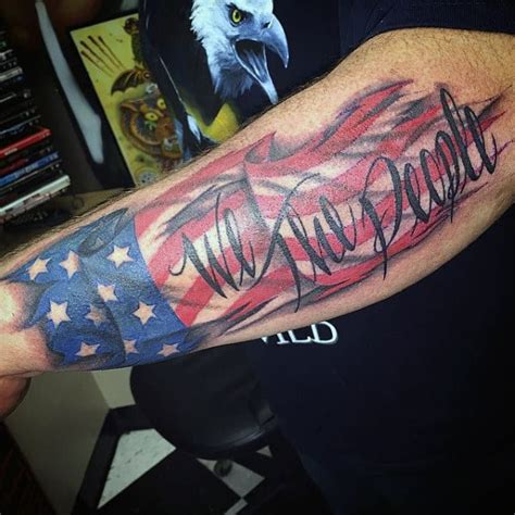 61 Epic We The People Tattoo Designs For Men 2023 Guide