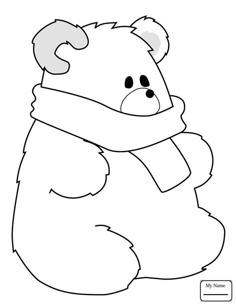 Cartoon Polar Bear Coloring Pages At Free Printable