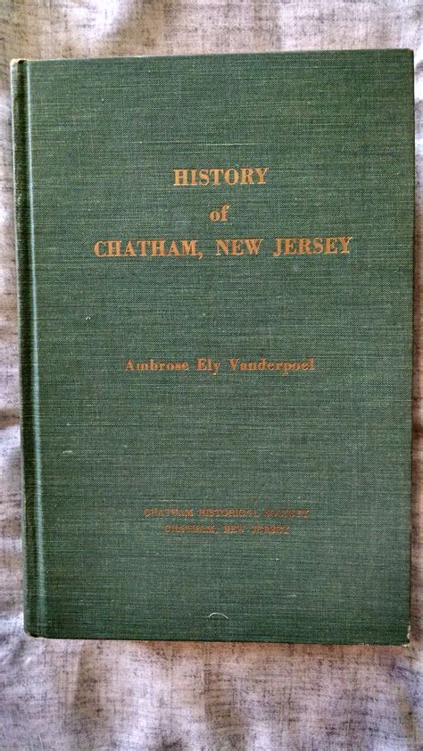 History Of Chatham New Jersey