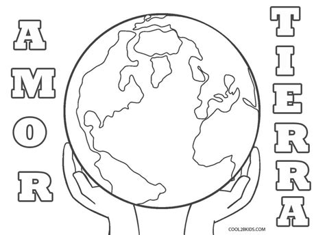Dibujos De Día De La Tierra Para Colorear Páginas Para Imprimir Gratis