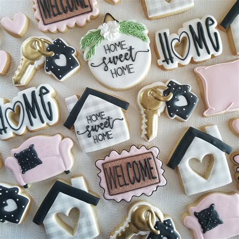 Housewarming Cookies 2 Dozen Home Sweet Home Modern Farmhouse Sign