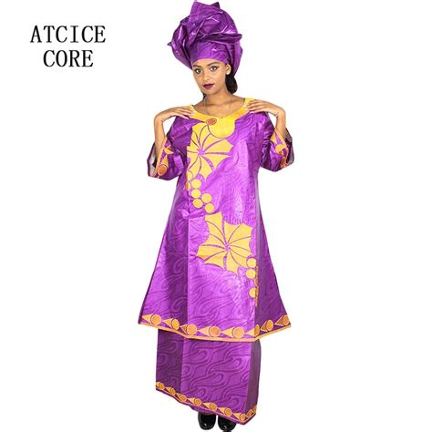 Buy African Bazin Riche Dresses Embroidery Design