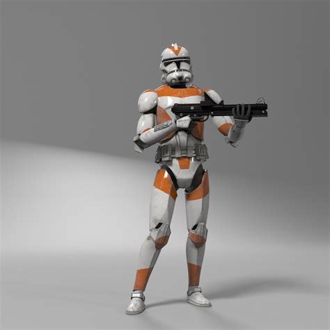 Clone Trooper Star Wars Rigged 3d Model Animated Rigged Cgtrader