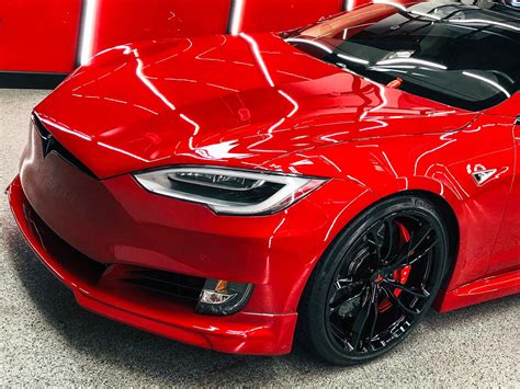 Tudors Multi Coat Red Tesla Model S P100d Unplugged Performance