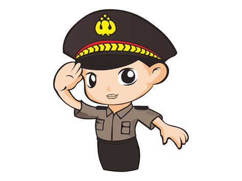 Detail Vector Kartun Polisi Format Cdr Ai Eps Png Hd Gudril Logo