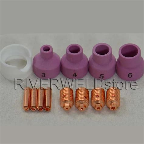 Wp Tig Welding Torch Consumables Kit N Collet Body Alumina