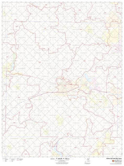 Parker Zip Code Map Texas Parker County Zip Codes