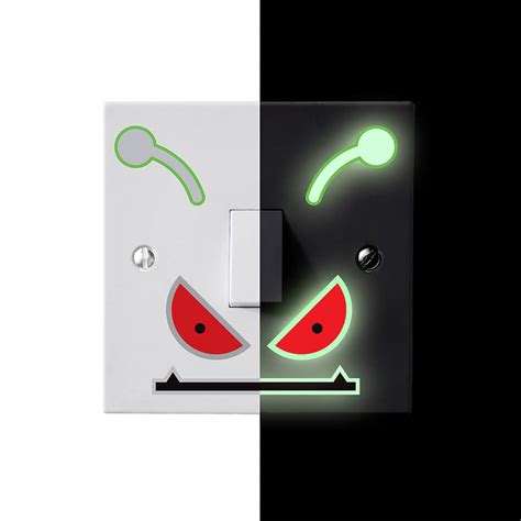 Glow In The Dark Monster Light Switch Stickers By Artful Kids