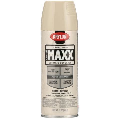 Krylon Covermaxx Ultimate Coverage Indoor And Outdoor Gloss Spray Paint