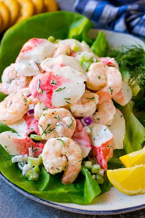 There are many cousins of crab salad such as seafood salad or neptune salad which often also contain shrimp, lobster, or other types of fish. Seafood Salad Recipe | Shrimp Salad Recipe | Crab Salad # ...