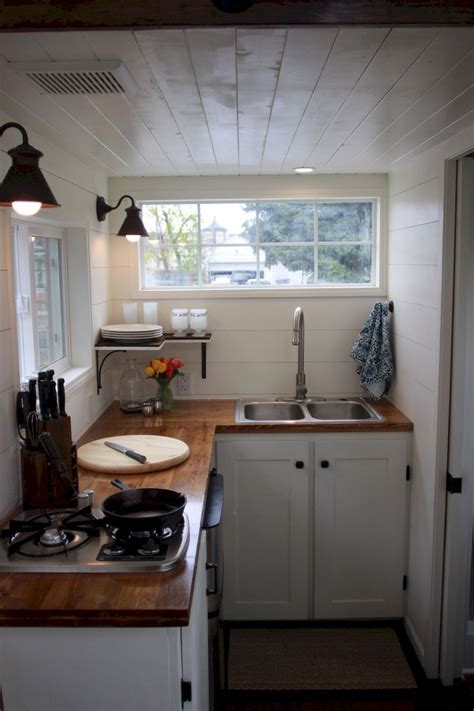 The key to designing a small kitchen that lives large is to keep an open mind and think outside the box. Awesome Tiny Kitchen Design For Your Beautiful Tiny House ...