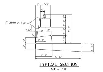 Deck railing height diagrams show residential building code height and dimensions before you usa rail height for residences. California Type 85 Concrete Post and Beam Bridge Rail | Caltrans