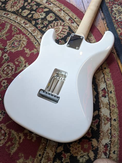 Collar City Guitars Baritone S Style Electric Guitar White 024