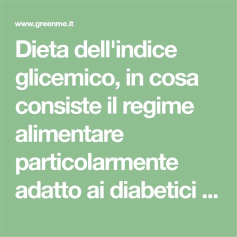 Dieta Dellindice Glicemico Come Funziona E Cosa Mangiare Dieta