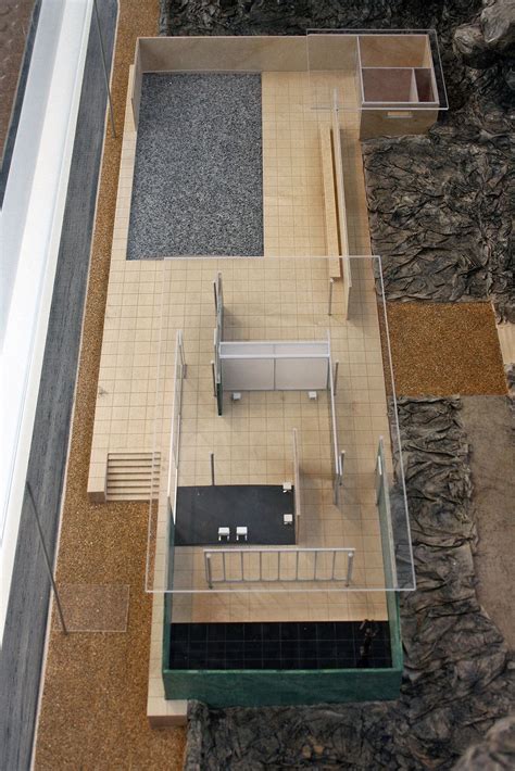 The barcelona pavilion, designed by ludwig mies van der rohe, was the german pavilion for the 1929 international exposition in barcelona, spain. Model of Barcelona pavillon by Ludwig Mies van der Rohe ...
