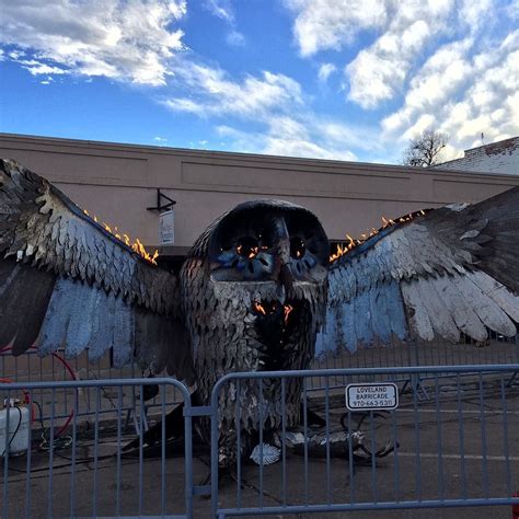 Erik Goens On Instagram Impressive Metal Flaming Owl Sculpture