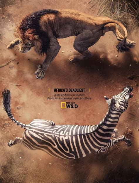 National Geographic Africas Deadliest Print Advertising Poster