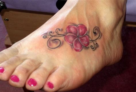 72 Best Flower Tattoos On Foot