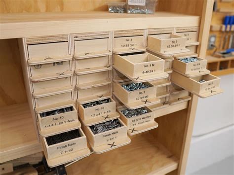 Screw Organizer 14 Woodworking Shop Layout Woodworking Storage Diy