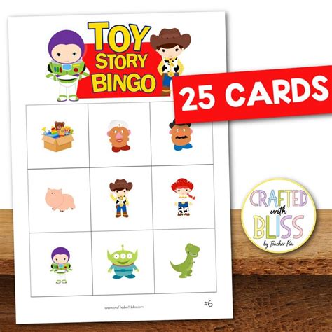 25 Toy Bingo Story Game Printable Etsy