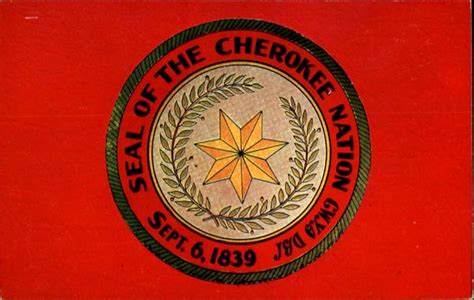 Cherokee Nation Flag Oklahoma City Ok