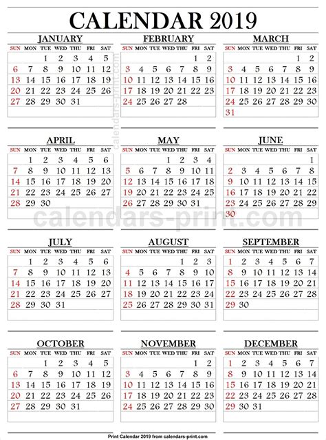 20 2019 Broadcast Calendar Free Download Printable Calendar Templates ️