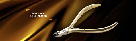rui smiths professional cuticle nippers gold plated carbon steel french handle double spring