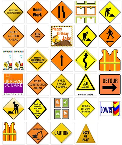 Construction Signs Printable