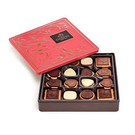 Chinese New Year Chocolate Biscuit Tin Pc Godiva Chocolate