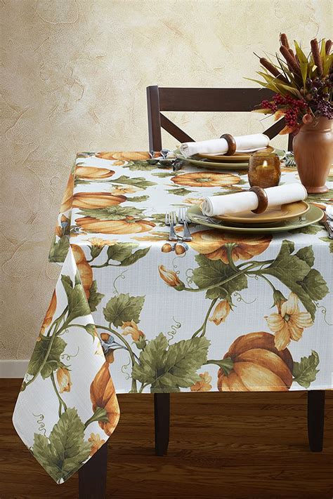 Benson mills harvest legacy damask tablecloth. Amazon.com: Benson Mills Pumpkin Trellis Nestweave ...