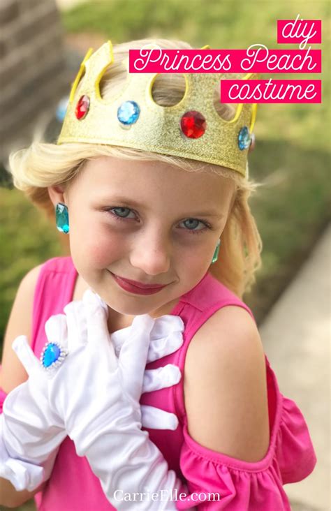 You can always look like this cute princess peach if you follow these simple steps. DIY Princess Peach Costume for Kids - Carrie Elle