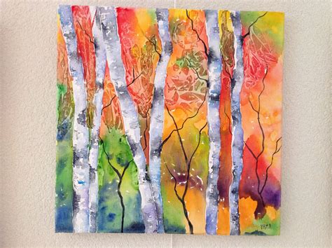 Watercolor On Canvas Painted By Irma Art Watercolor Canvas Painting