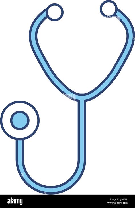 Blue Stethoscope Cartoon Stock Vector Image And Art Alamy