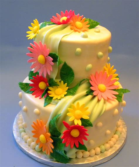 Birthday flowers for her can be hard to choose! Flower Birthday Cake | Best Flower Birthday Cakes Idea ...