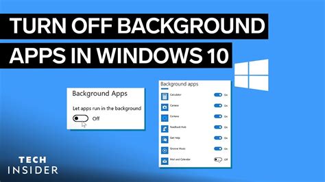 How To Turn Off Background Apps In Windows 10 Youtube