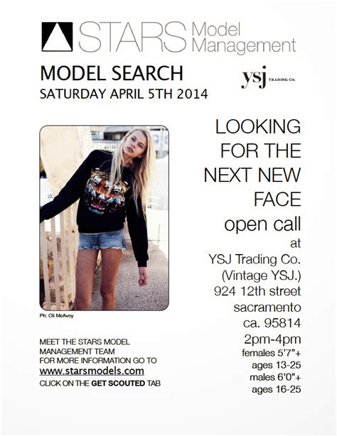 Stars Model Management Model Search We Are Looking For The Next New Face