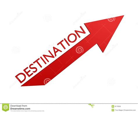 Destination arrow stock illustration. Illustration of illustration - 8179355