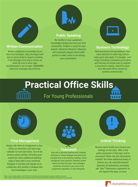 As a finance officer, they will be working with a variety of people and need to have good interpersonal and communication skills. Building Your Skills - City Hall Fellows