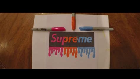 Drawing Custom Dripping Supreme Logo Youtube
