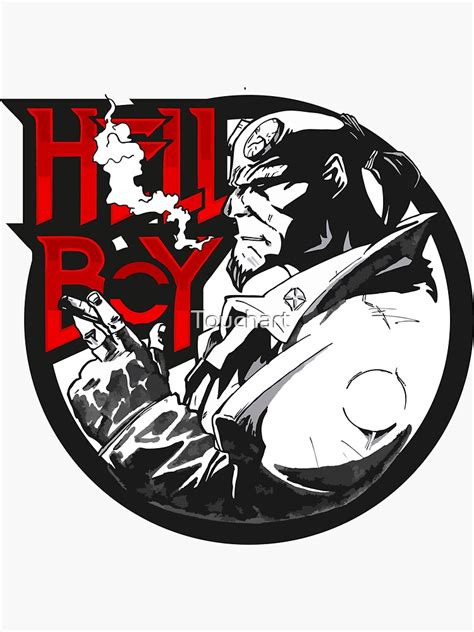 Hellboy Sticker For Sale By Touchart Redbubble