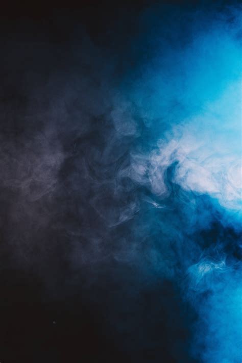 Blue Black Smoke Background