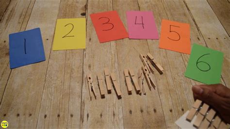 Toddler Tuesday L Clothespin Number Match Youtube