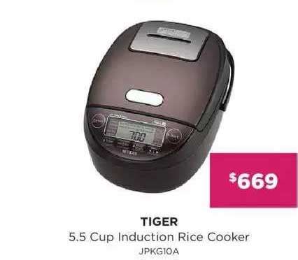 Tiger 5 5 Cup Induction Rice Cooker Offer At Bing Lee