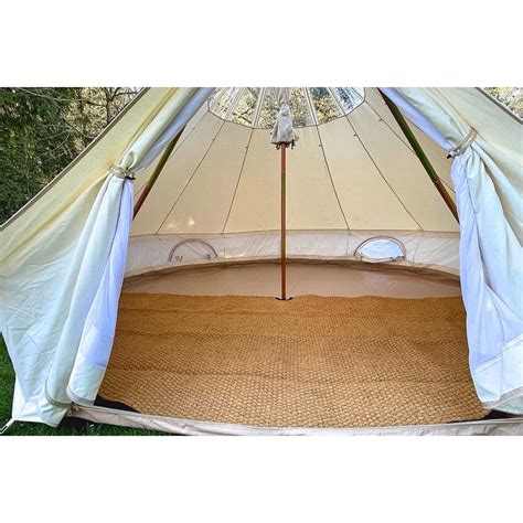 13 4m Coir Bell Tent Rug Half Moon — Beyond Tent