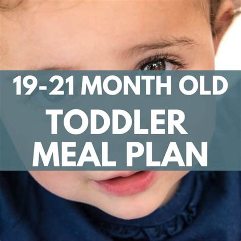 19 21 Month Old Toddler Baby Food Chart And Meal Plan