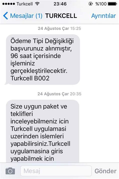 Turkcell Onays Z Paket Lemi Sonras Kan Fatura Ikayetvar