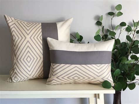 Decorative Pillows Color Block Pillows Modern Pillows