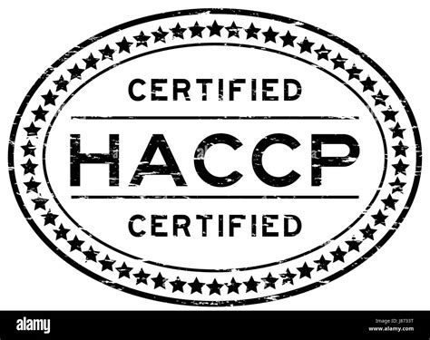 Grunge Black HACCP Hazard Analysis And Critical Control Points Oval