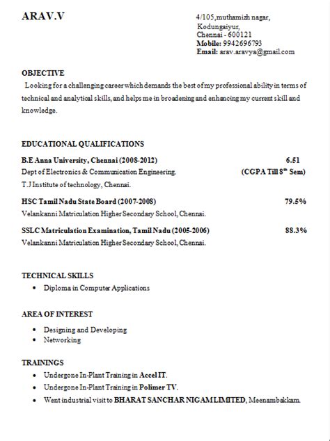 Sample resume for diploma in mechanical engineering navabi rsd7 org. Final Year Engineering Student Resume Format