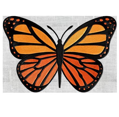 Monarch Butterfly Embroidery Design Fichier Téléchargement Etsy France